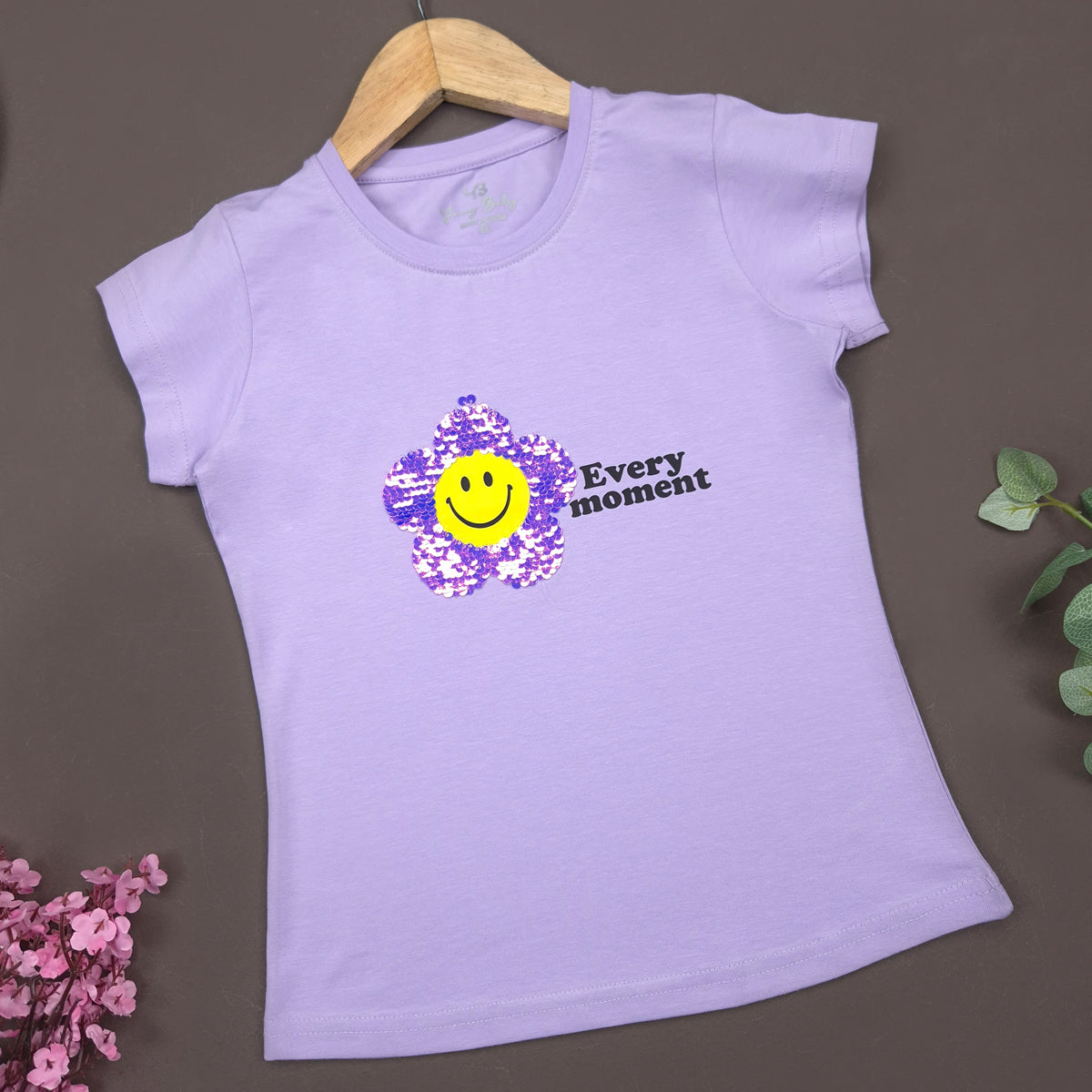 YB-06 KIDS GIRLS PREMIUM EMBROIDERY T SHIRT