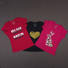 CB - 03 GIRLS COTTON T-SHIRT PACK OF 3