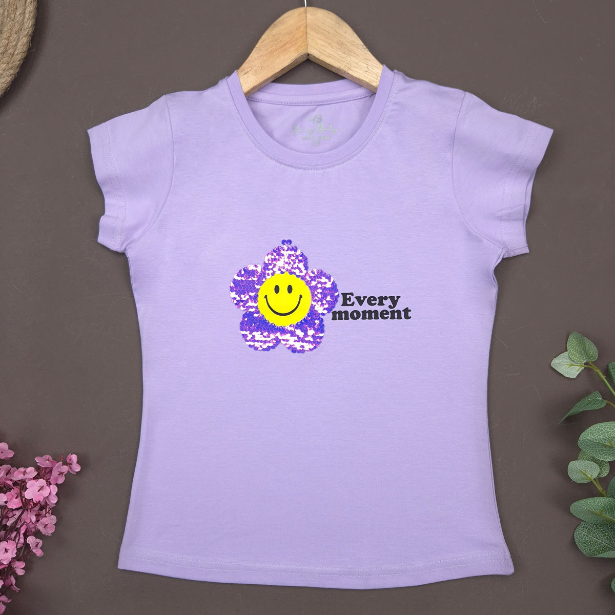 YB-06 KIDS GIRLS PREMIUM EMBROIDERY T SHIRT