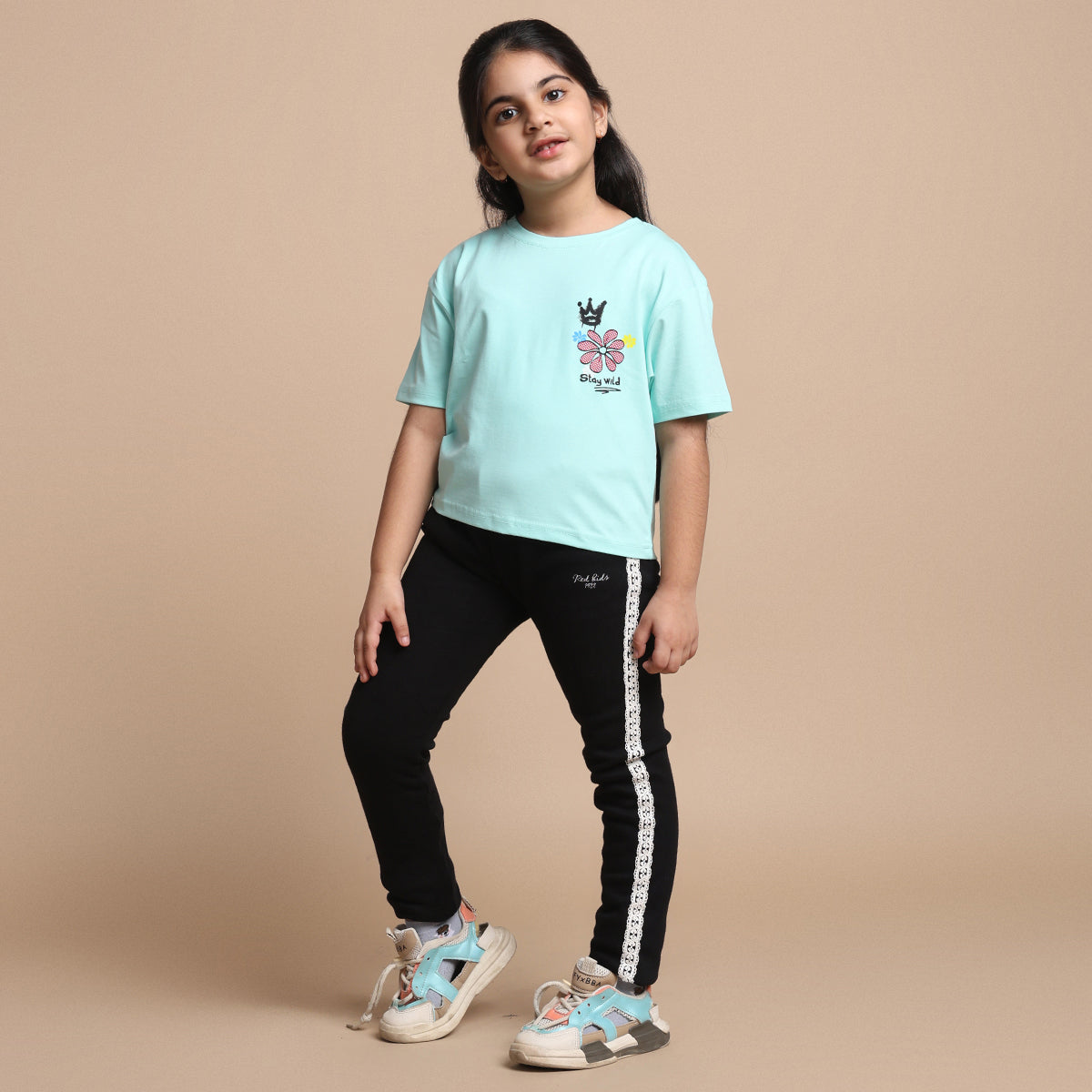 YB-11 PREMIUM KIDS GIRLS FANCY CROP TOP