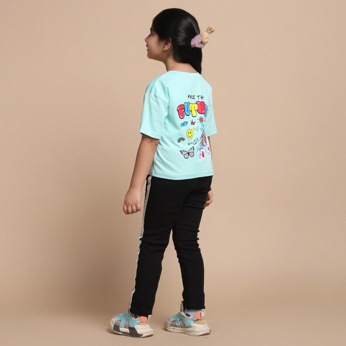 YB-11 PREMIUM KIDS GIRLS FANCY CROP TOP