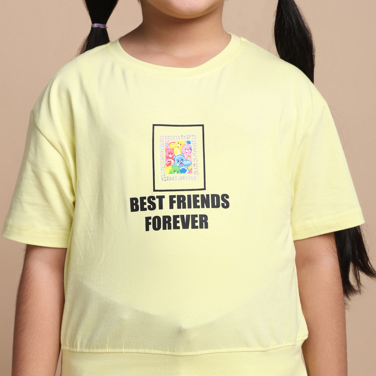 YB-15 KIDS GIRLS  PREMIUM FANCY CROP TOP