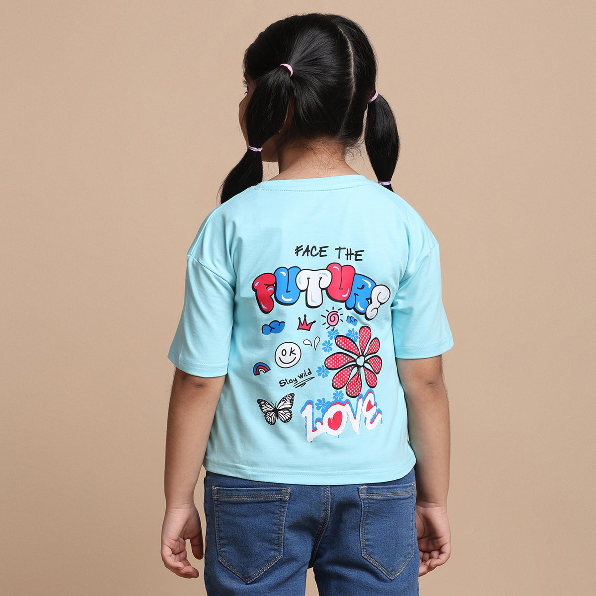 YB-11 PREMIUM KIDS GIRLS FANCY CROP TOP