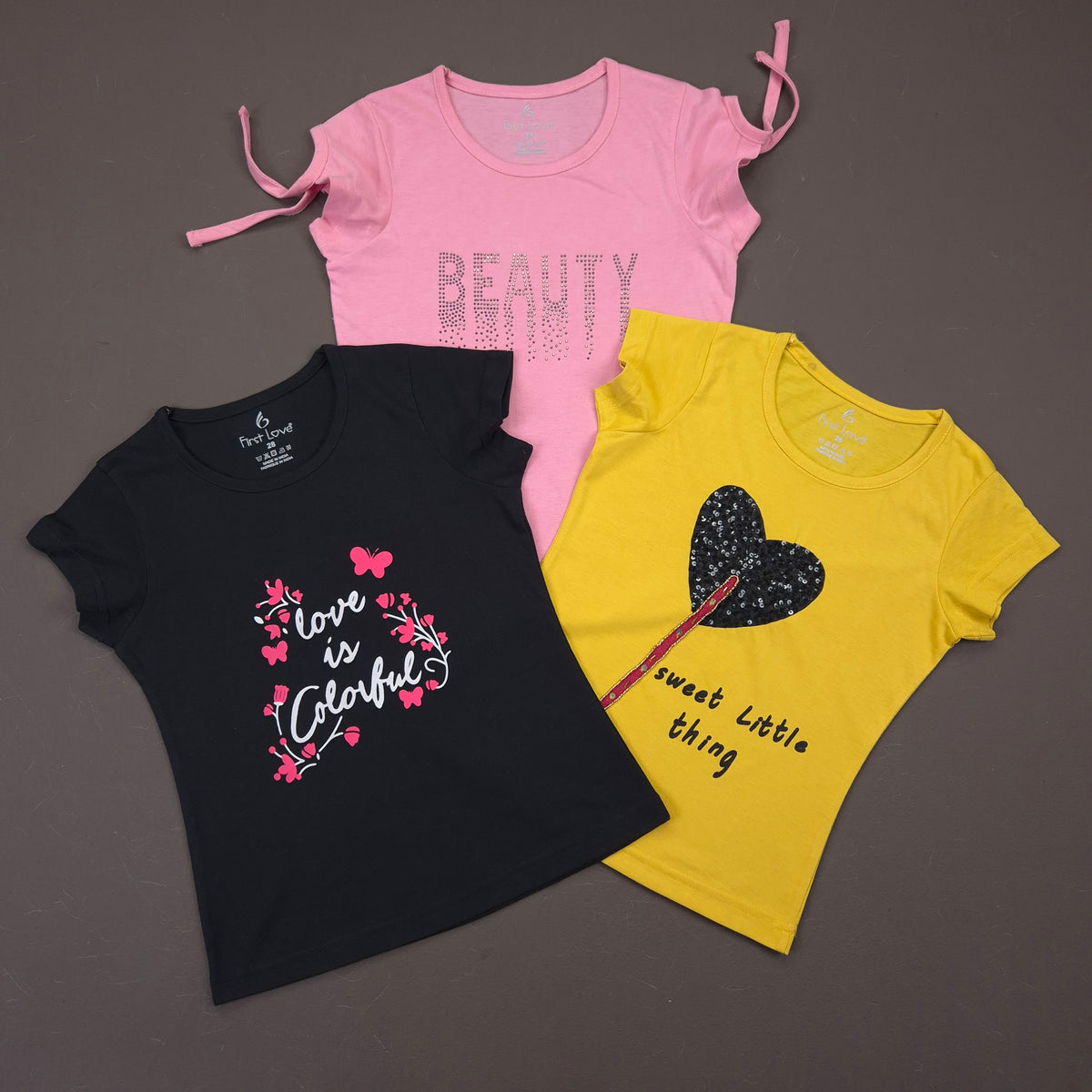 CB - 10 GIRLS COTTON T-SHIRT PACK OF 3