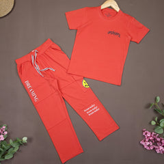 YB-1003 KIDS BOYS COTTON LYCRA COO-RED SET