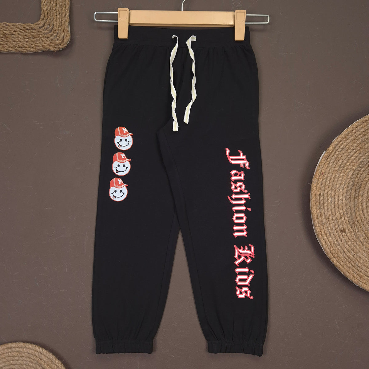 YB-802 KIDS BOYS COTTON LYCRA JOGGERS