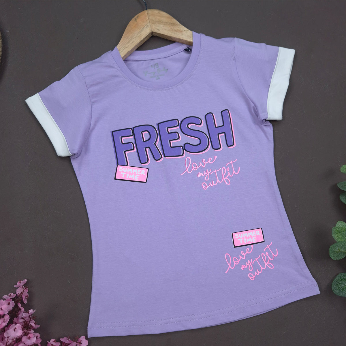 YB-14 KIDS GIRLS PREMIUM FANCY T SHIRT