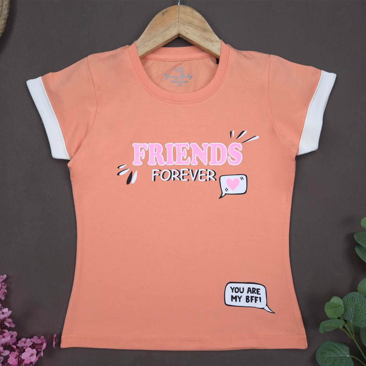 YB-14 KIDS GIRLS PREMIUM FANCY T SHIRT