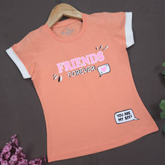 YB-14 KIDS GIRLS PREMIUM FANCY T SHIRT