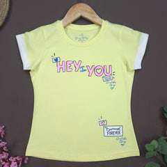 YB-14 KIDS GIRLS PREMIUM FANCY T SHIRT