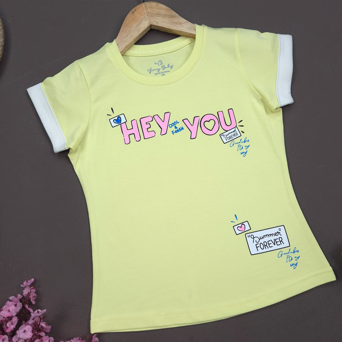 YB-14 KIDS GIRLS PREMIUM FANCY T SHIRT