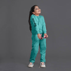 YB 7245  WINTER CO-ORD SET  PREMIUM COTTON FLEECE AQUA