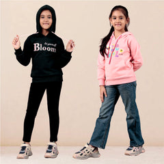 YB 1403  COMBO PACK OF 2 PREMIUM COTTON FLEECE  HOODIES