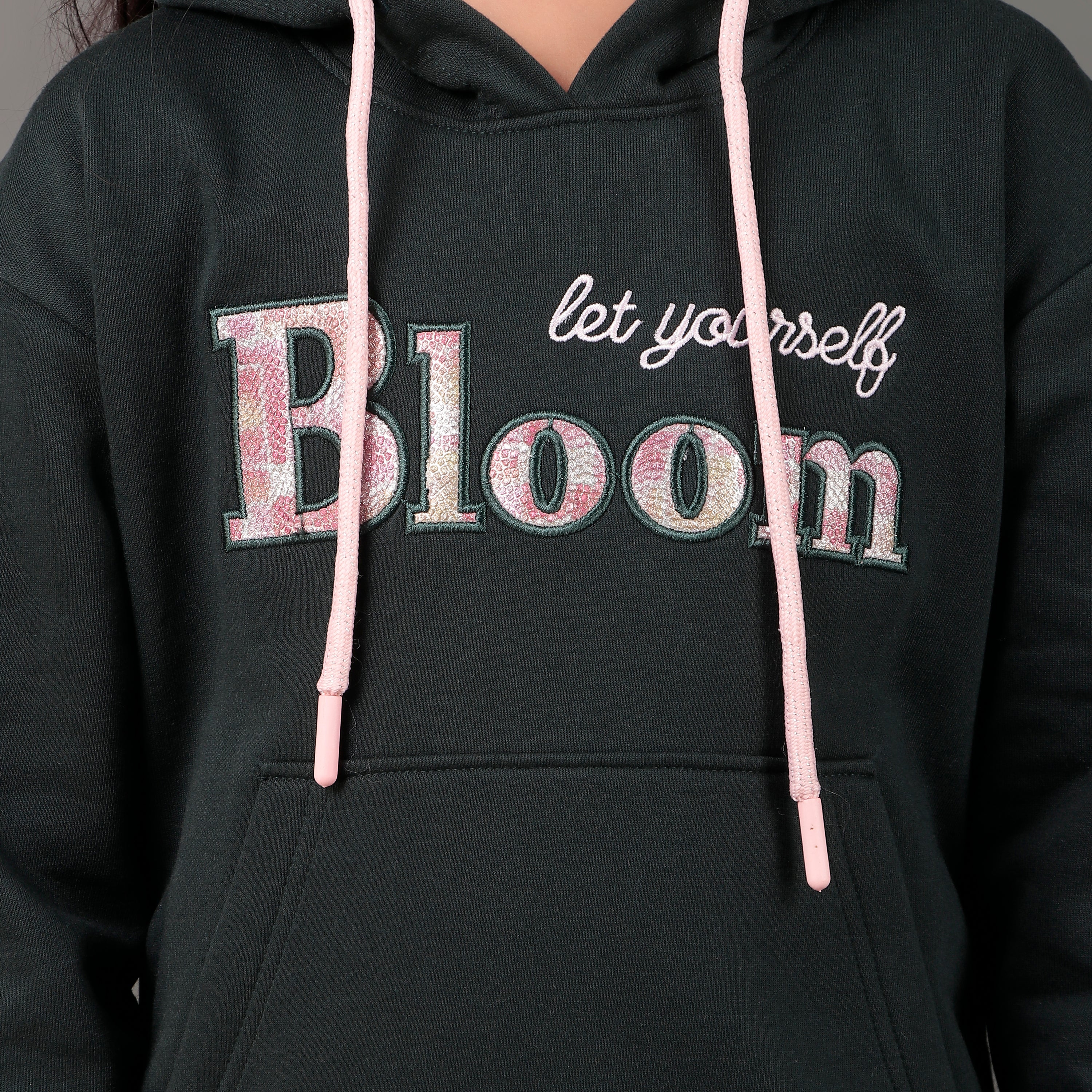 YB 1210  EMBROIDERY HOODIE  PREMIUM COTTON FLEECE