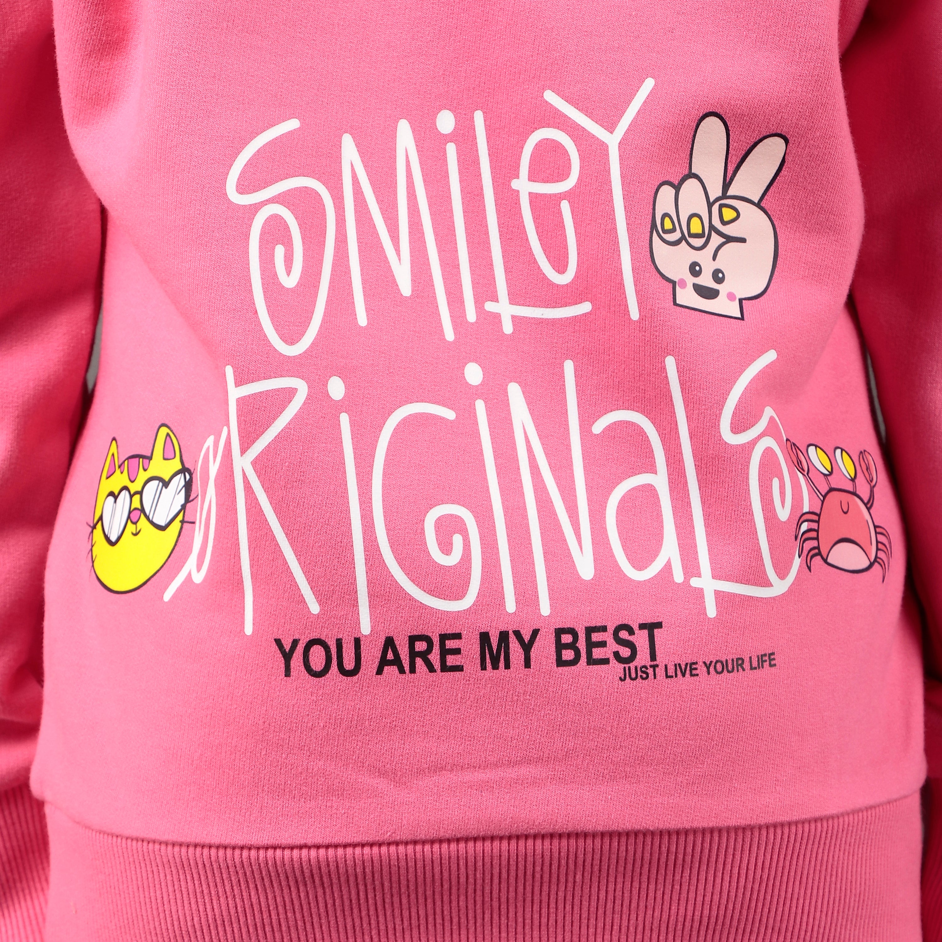 YB 1203 HOT PINK HOODIE SWEATSHIRT IN COTTON