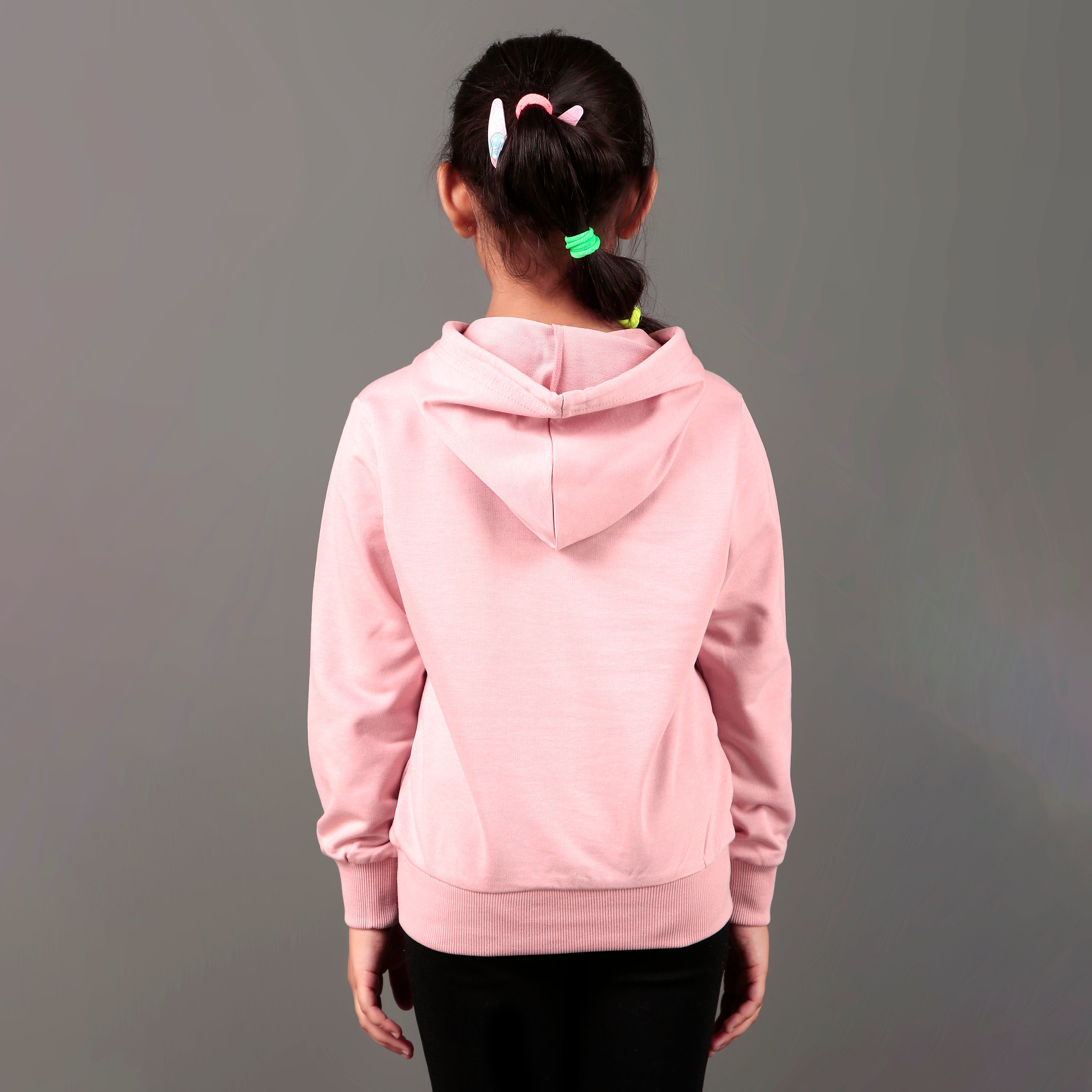 YB 1204 LIGHT SWEET PINK HOODIE SWEATSHIRT