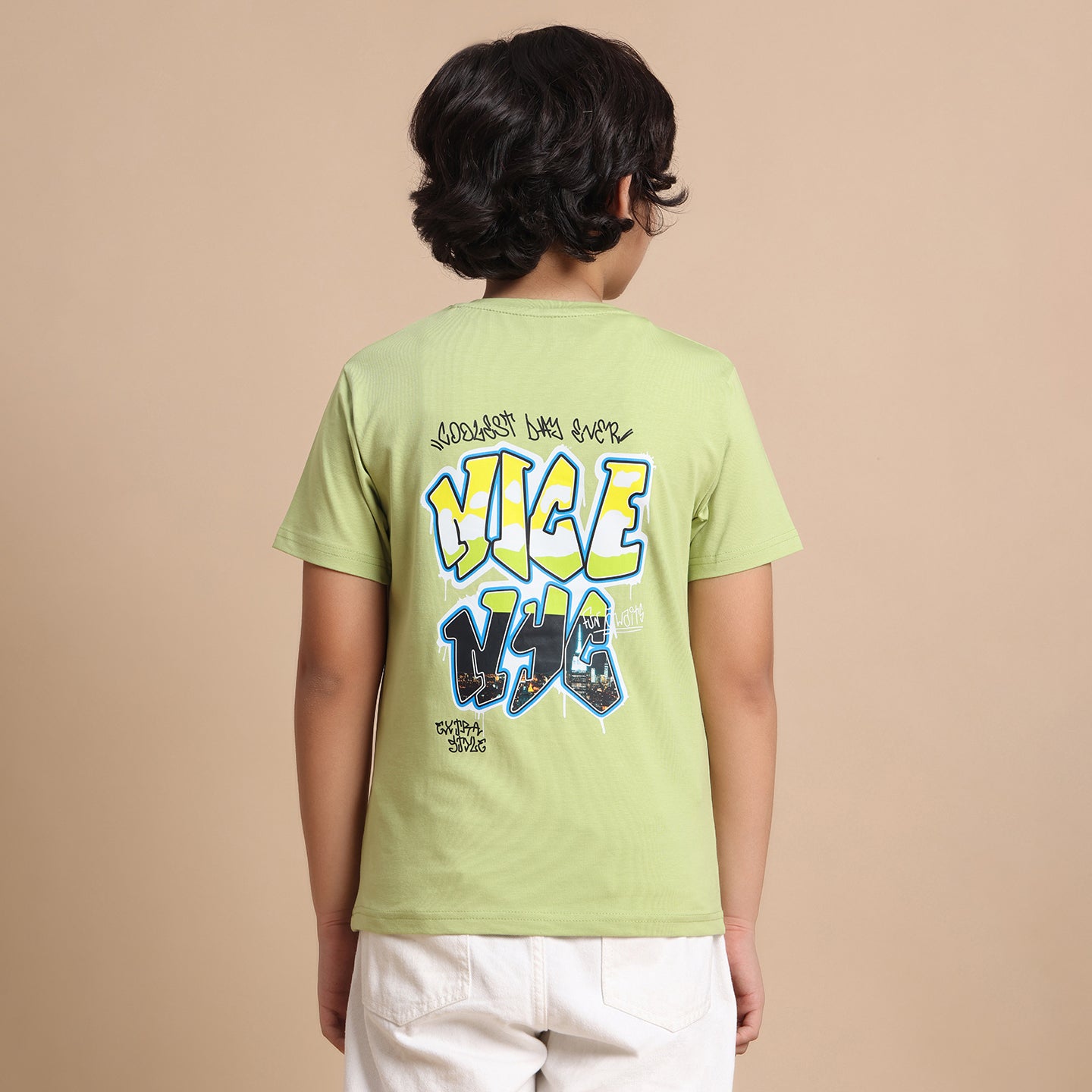 YB-22 KIDS BOYS FRONT BACK PRINT