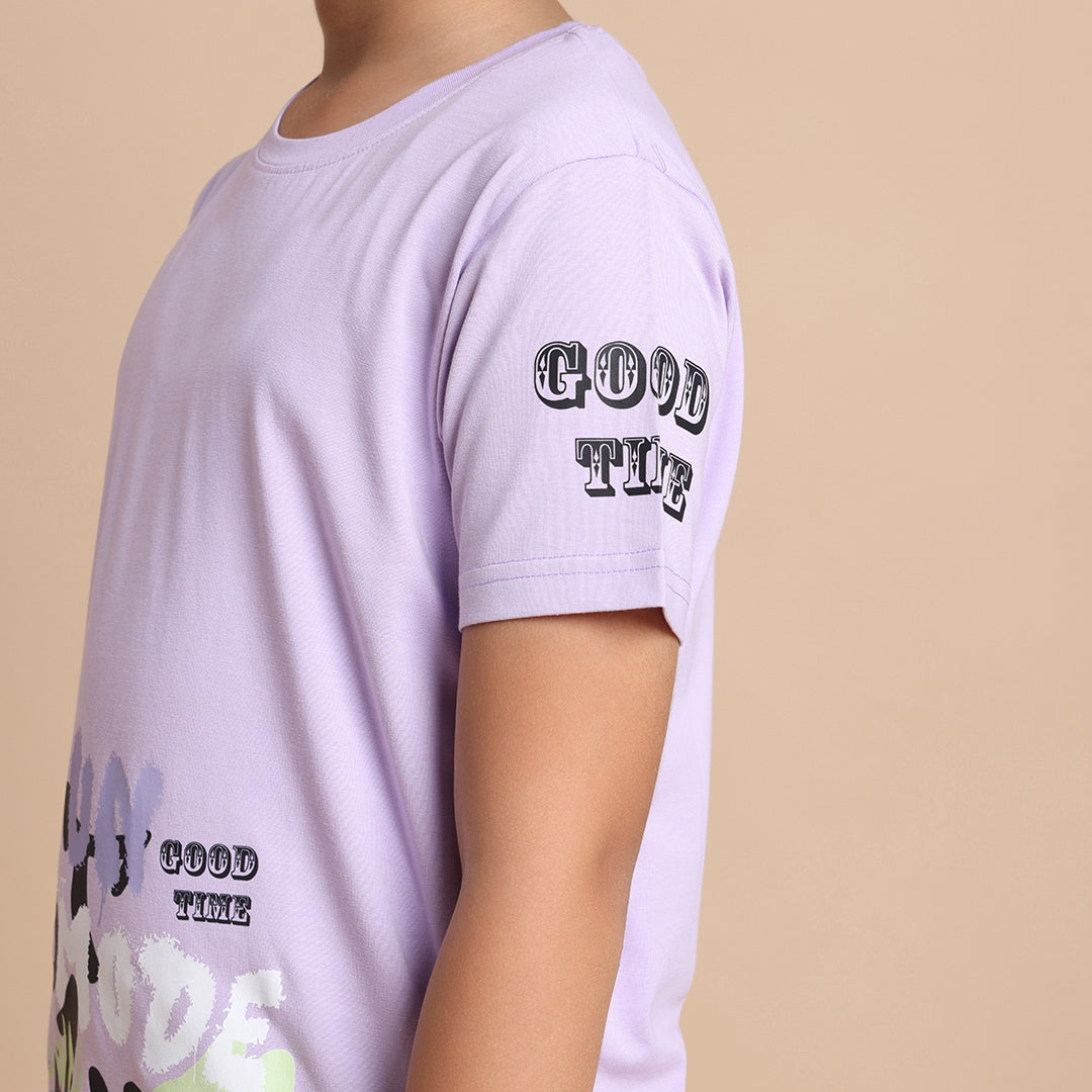 YB-23 LAVENDER BOYS  FRONT BACK PRINT