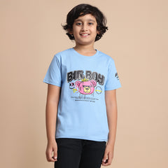 YB-810 Pack of 3 Boys chested Printed T shirt