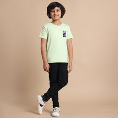 YB-24 KIDS BOYS PREMIUM SIDE PRINTED T SHIRT