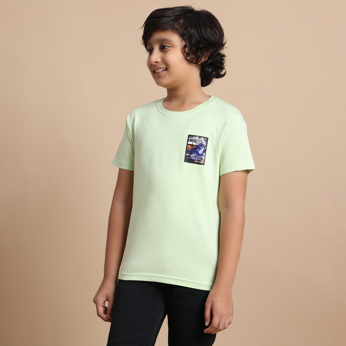 YB-24 KIDS BOYS PREMIUM SIDE PRINTED T SHIRT