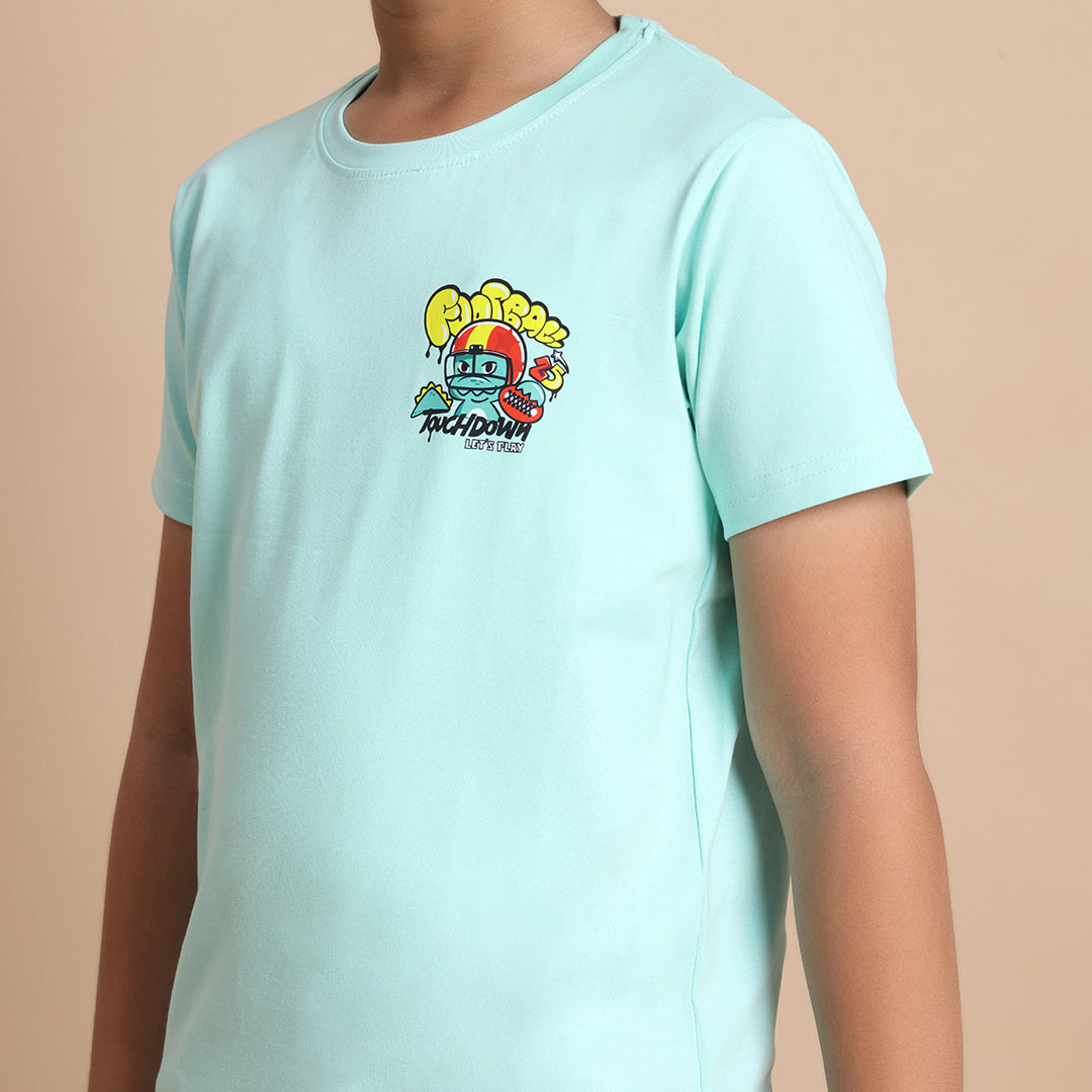 YB-21 AQUA KIDS BOYS  FRONT BACK PRINT