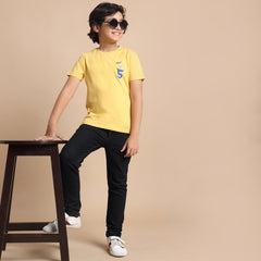 YB-25 KIDS BOYS PREMIUM SIDE PRINTED T SHIRT