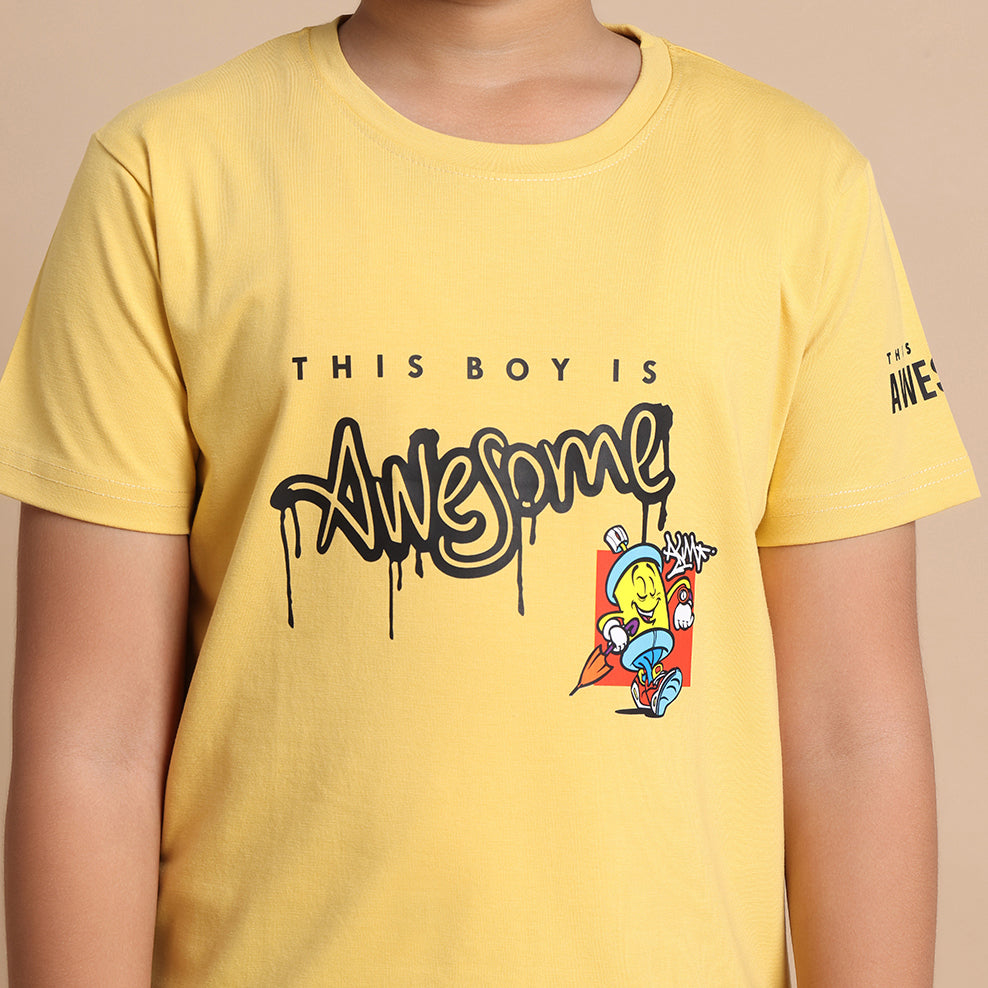 YB-23 PREMIUM KIDS BOYS  FRONT BACK PRINT