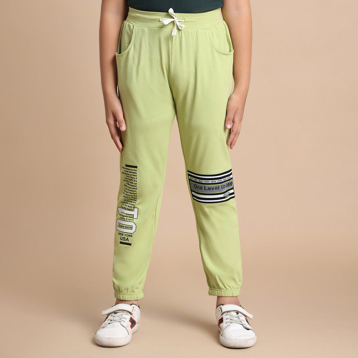 YB-801 KIDS BOYS COTTON LYCRA JOGGERS