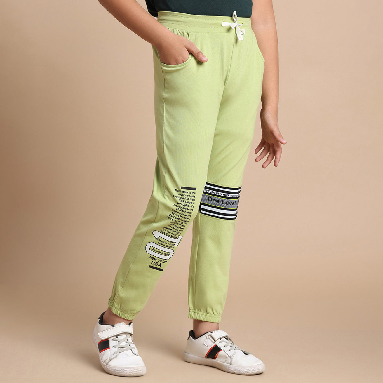 YB-801 KIDS BOYS COTTON LYCRA JOGGERS